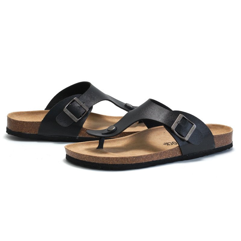 1281 2024 plus size men shoes women outdoor slides slippers soft wooden sole flip flops