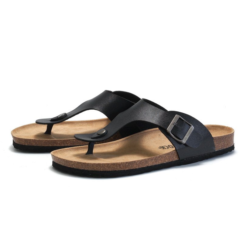 1281 2024 plus size men shoes women outdoor slides slippers soft wooden sole flip flops