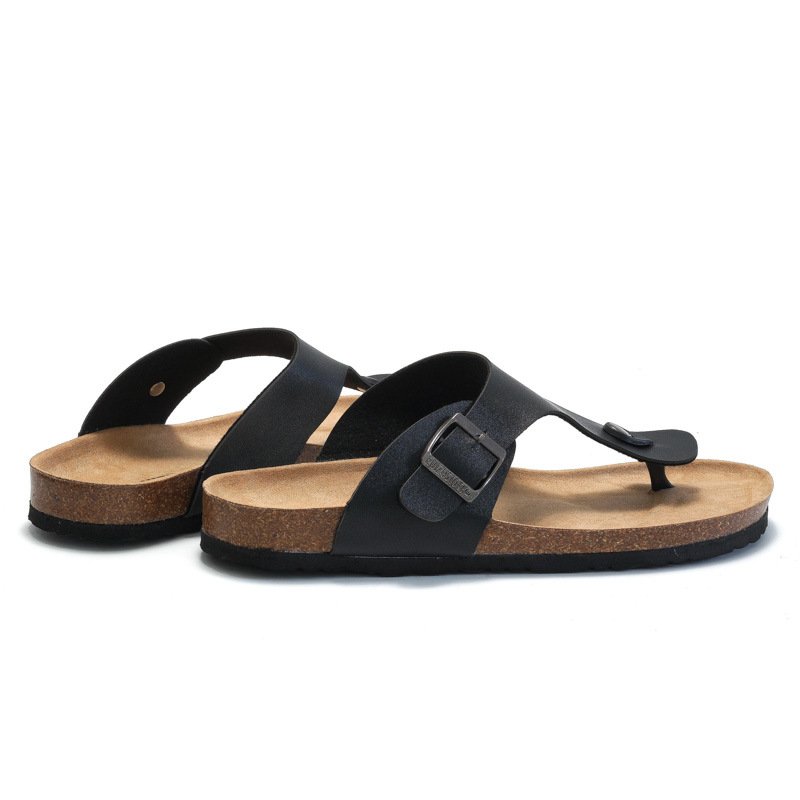 1281 2024 plus size men shoes women outdoor slides slippers soft wooden sole flip flops