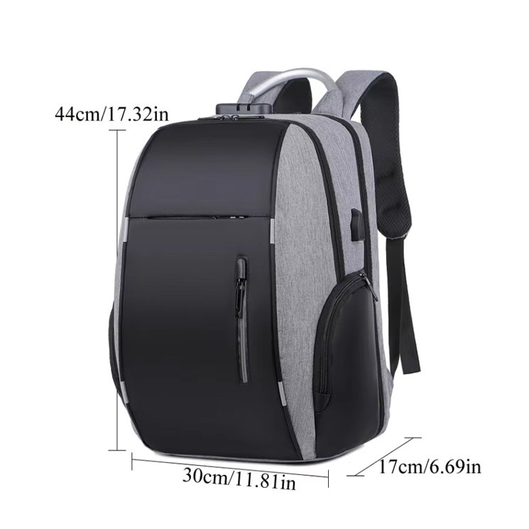 Business men backpack college student high school junior high school student school bag with USB water proof bag backpack