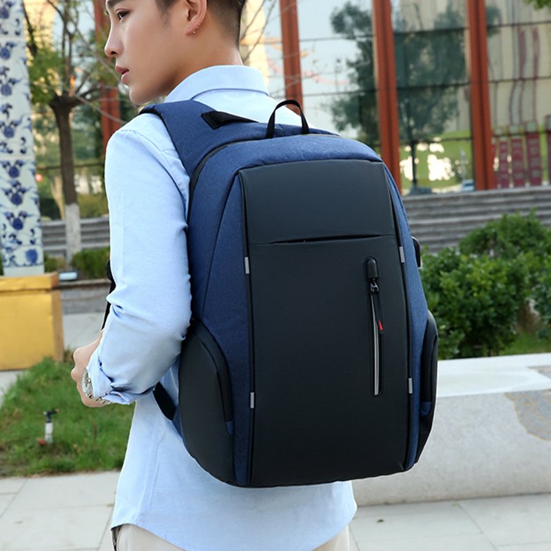 Customized Printed Logo Waterproof Men Business Backpack Travel Computer Laptop Backpacks with Usb for College