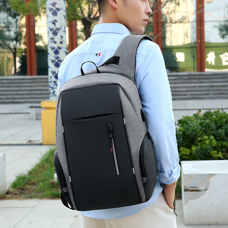 Customized Printed Logo Waterproof Men Business Backpack Travel Computer Laptop Backpacks with Usb for College