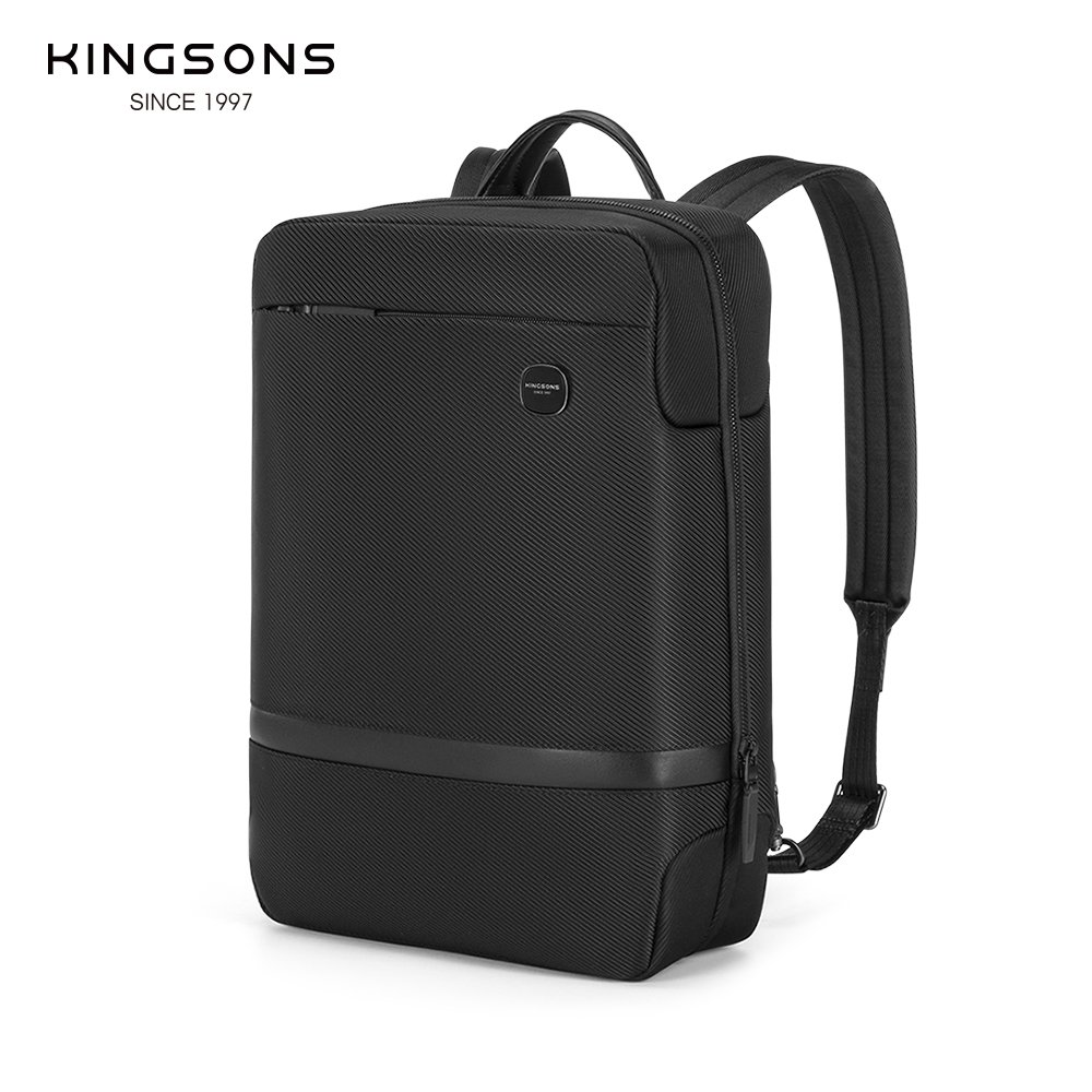 Popular elite slim laptop backpack for 15.4'' with USB daily commuting cycling to office back pack waterproof Kingsons bagpack