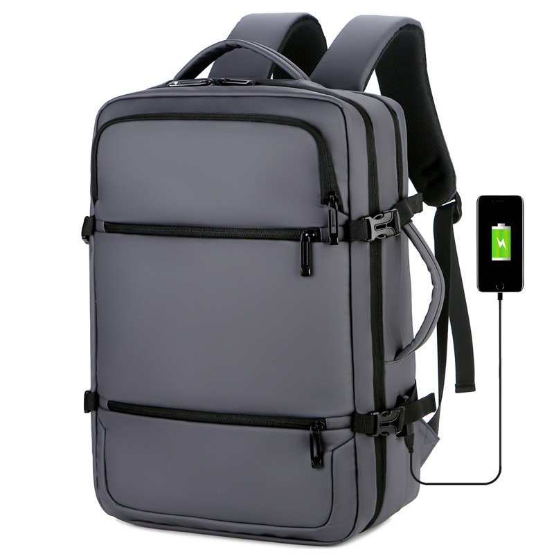 Customizable Logo Anti-theft Business Men's Back Packs Slim Durable Computer Laptop Backpack with Usb Charge Port
