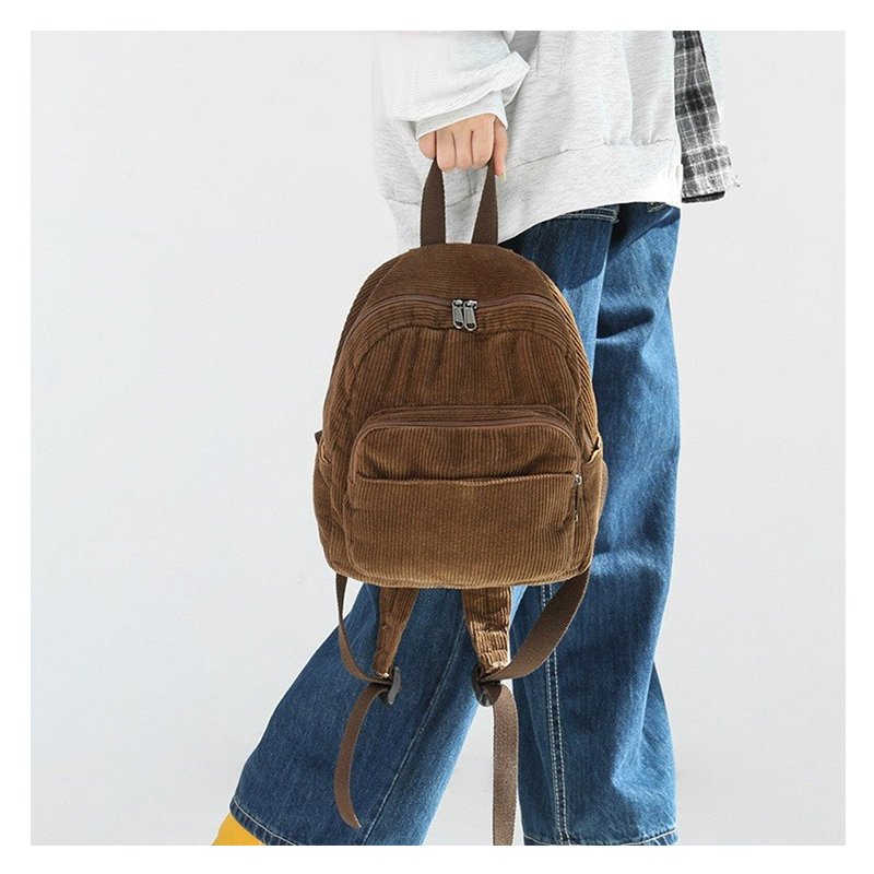 Wholesale Corduroy School Backpack Bag toddler backpack woman fabric corduroy backpack mini bag pack