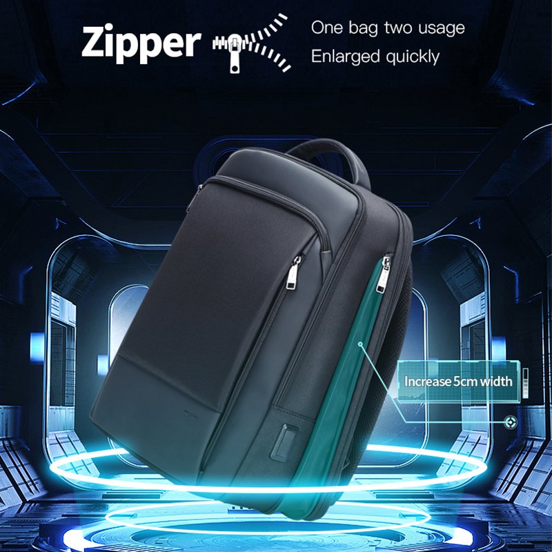 Bopai BSCI Expandable Usb Charging Computer Office Men Anti Theft Bags Multifunction 15.6 Inch laptop Travel Business backpack