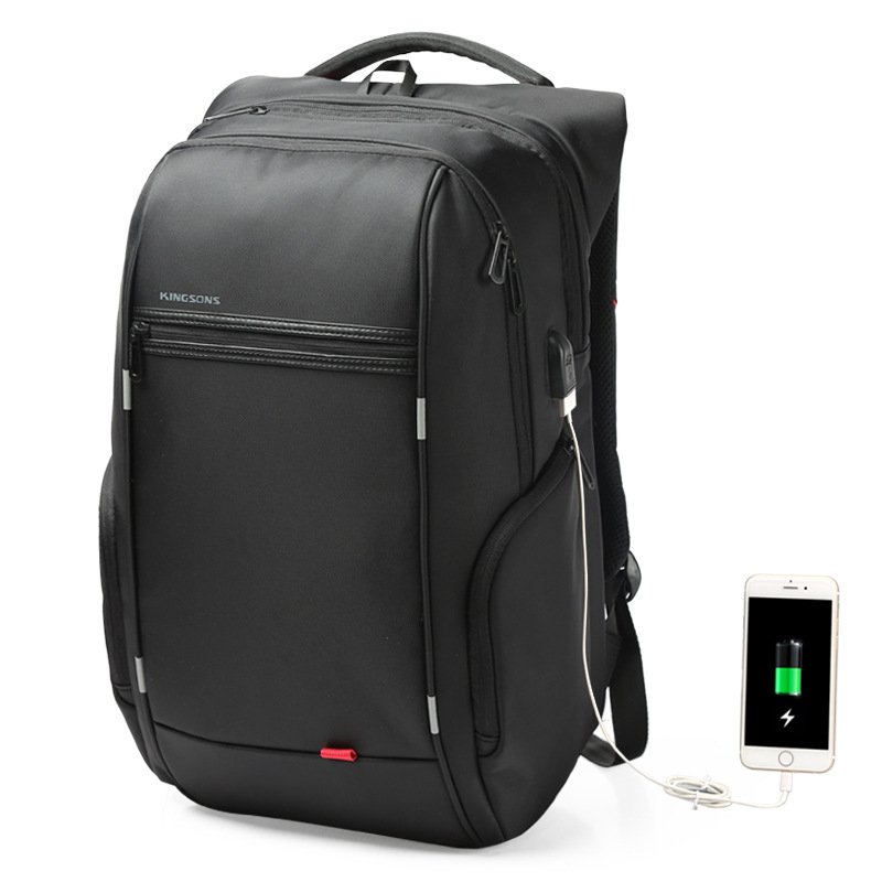 Oem custom kaka luxury man women usb anti theft computer pu genuine leather laptop backpack bags for men