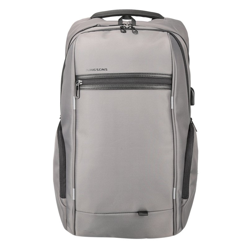 Oem custom kaka luxury man women usb anti theft computer pu genuine leather laptop backpack bags for men