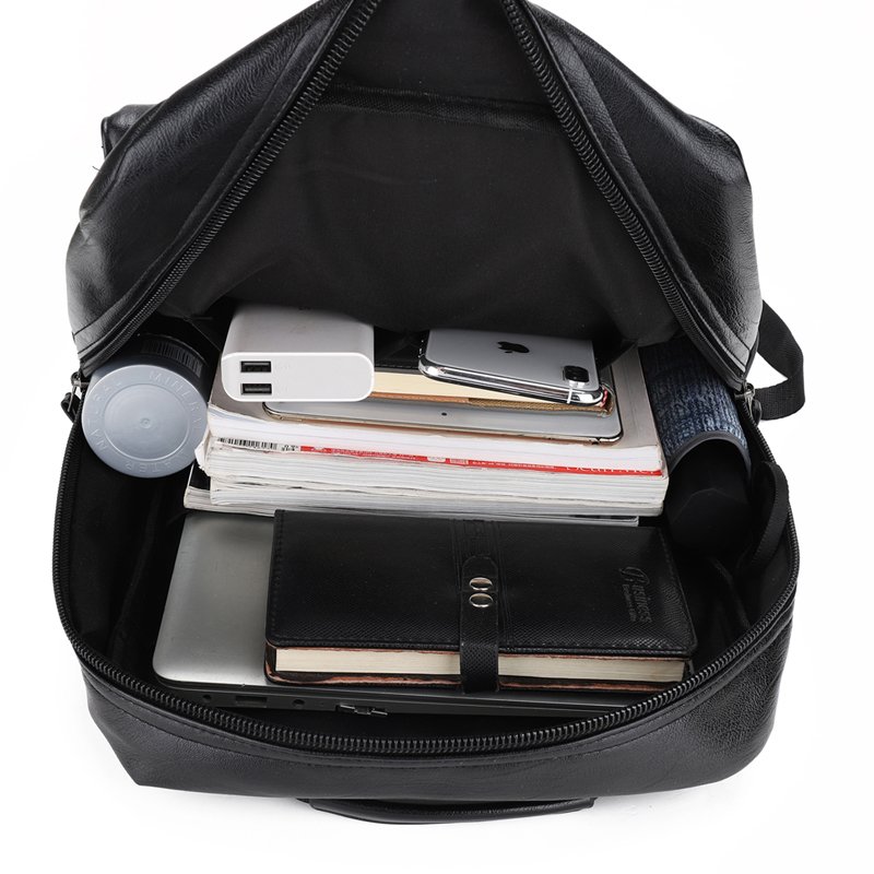 Fashion Backpack Male Travel Backpack Mens Leather Business Bag Large Laptop Shopping Travel Bag