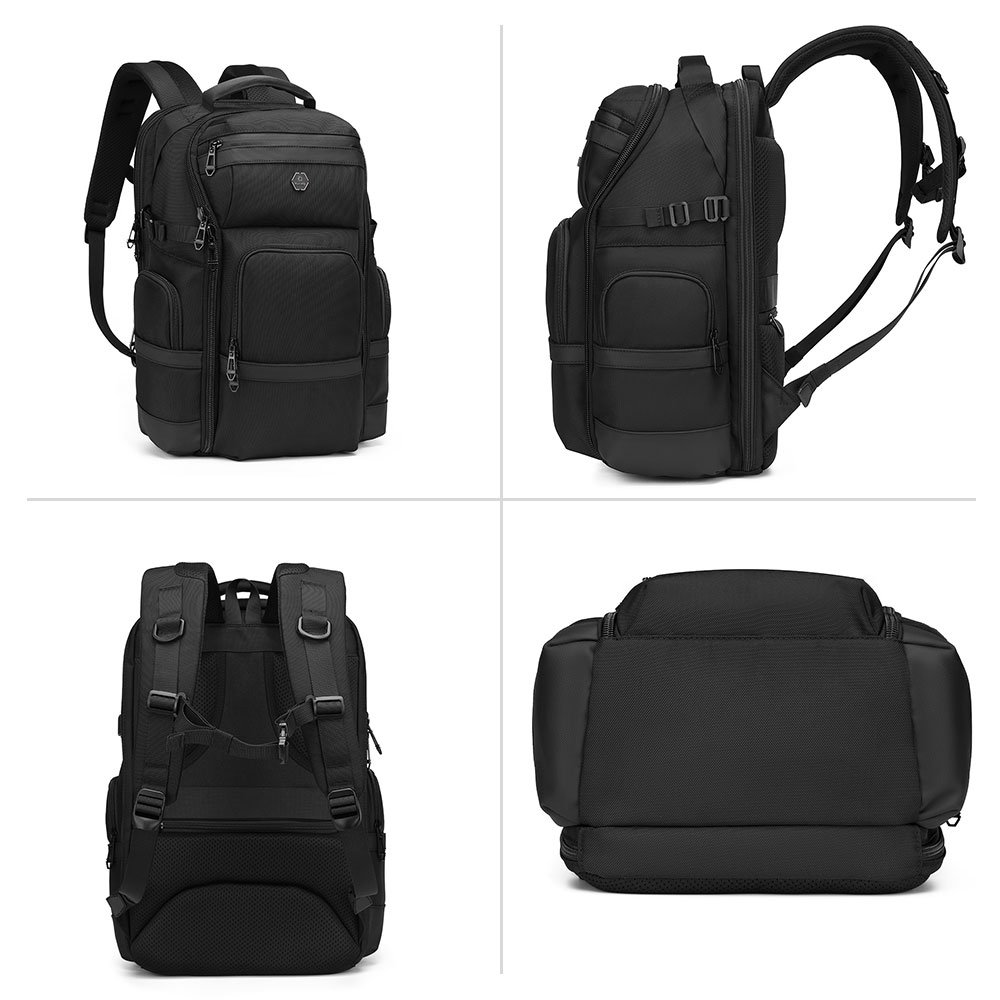 Ozuko 9792S Travel Laptop Backpack,College High School Daypack Airline Approved Business Work Bag Fit 15.6 Inch Laptops for Men