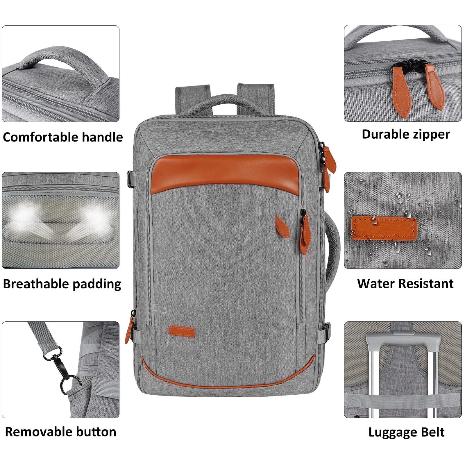 Factory Outlet 40L High Quality Waterproof Expandable Large 5 Pcs Set Travel Gym Hiking Travel Backpack Laptop Backpacks