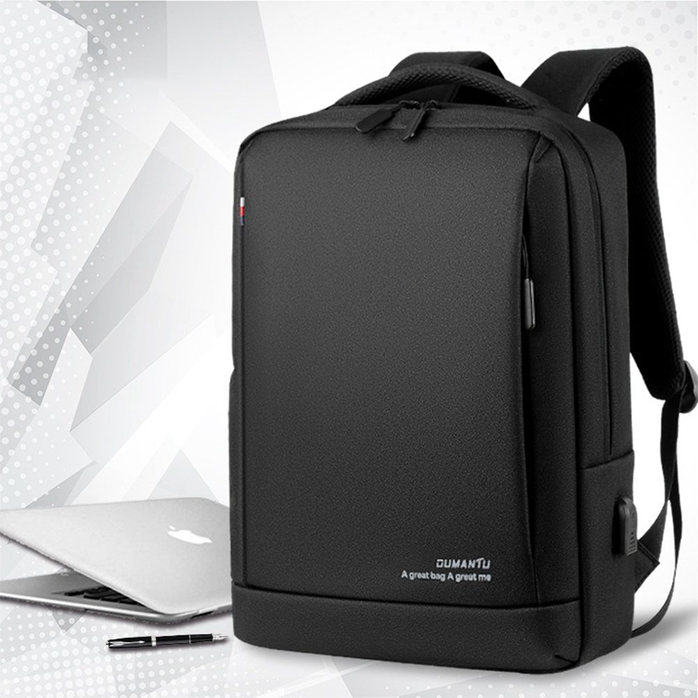 Wear-resistant Waterproof Multifunctional Large-capacity Nylon Laptop Backpack with USB Charging Interface School Bag