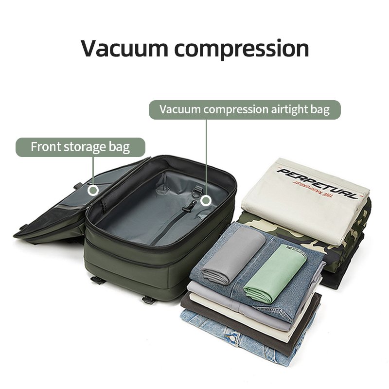 New Airbag Backpack Men's Large Capacity Mochilas Laptop Backpack with USB Oxford Waterproof Mens Backpack for Traveling