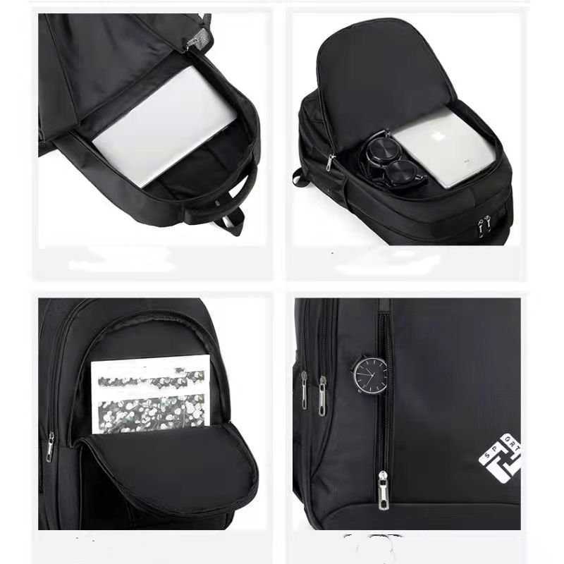 Wholesale 2024 Men's New Travel Backpack Leisure Oxford Waterproof Large Capacity Student Backpack With USB Laptop Backpack