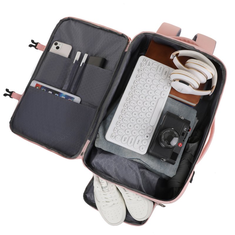 Custom New design Business Expandable Waterproof Oxford men's anti theft Travel School bags USB laptop Backpack for women