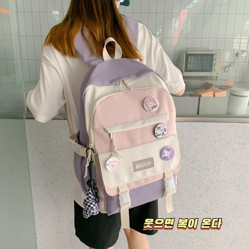 Hot Selling Backpack Bts Woman Fashion Student Schoolbag College Mochila Escolare School Bag For Girl