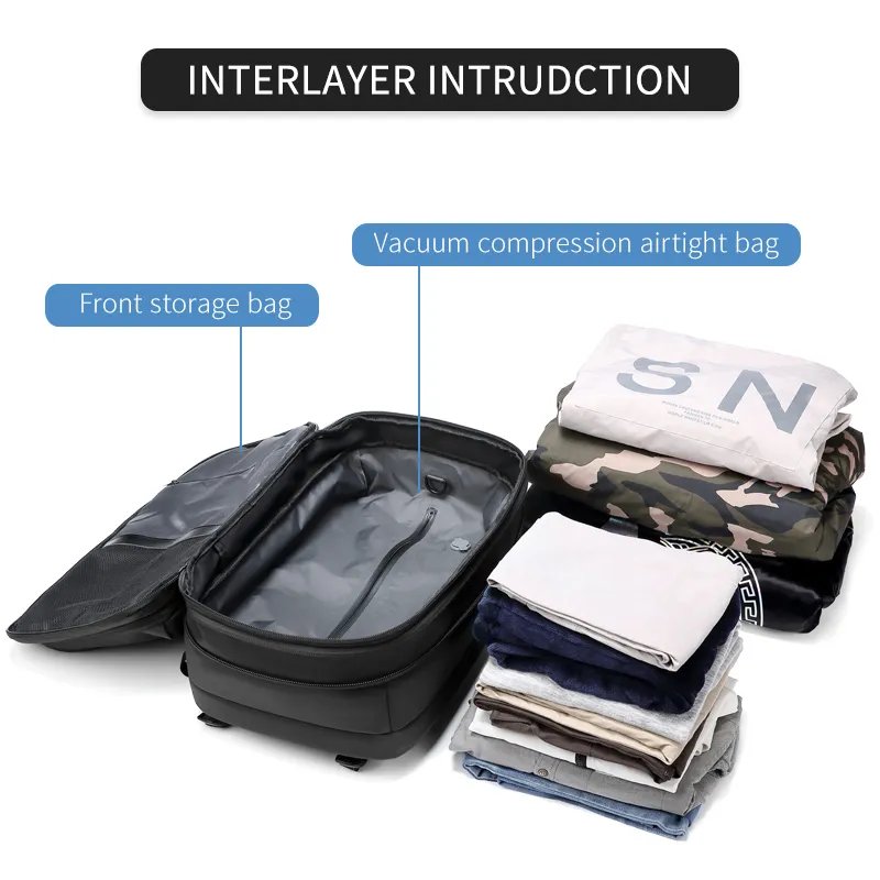 Pailox Designer Bagpack Mochilas Back Pack Bag vacuum compression backpack Travelling Laptop Backpack Waterproof Airback bag