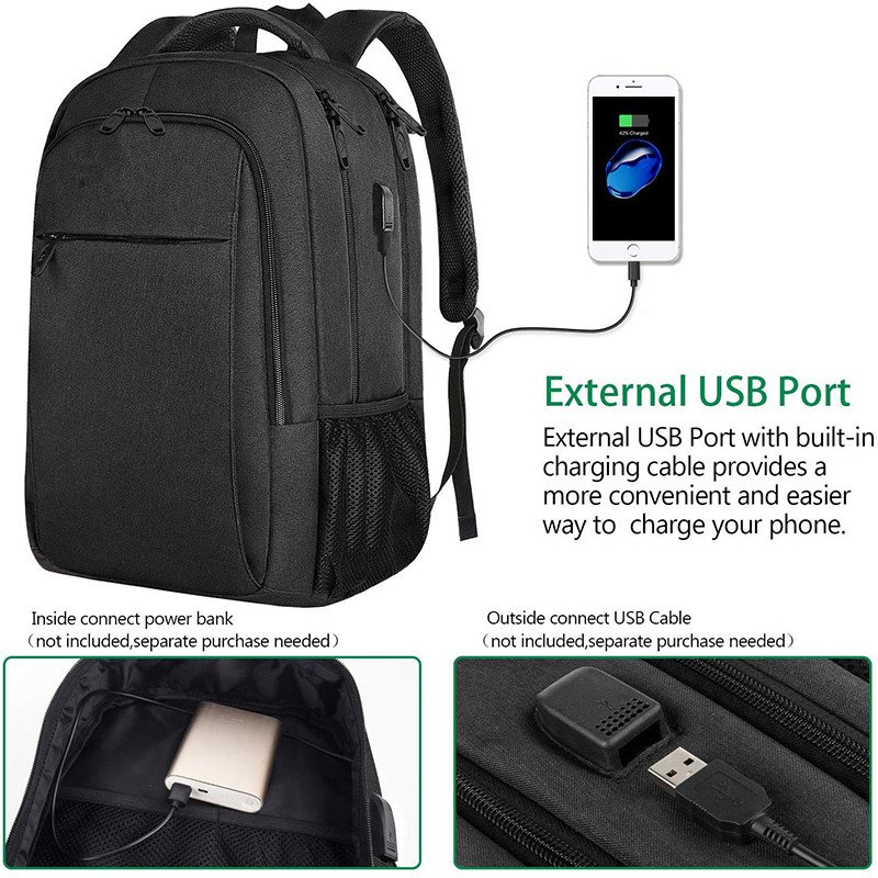 Newest fashion smart custom logo travel backpack with locker foldable stylish water resistant polyester nylon laptop backpack