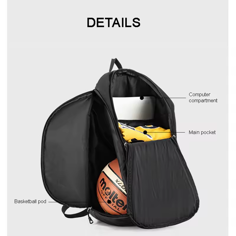 Wholesale Large Capacity Basketball Backpack Dry And Wet Separation Backpack Sports Bags for Training