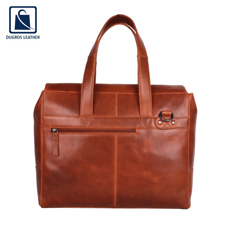 Cotton Lining Material Stylish Look Genuine Leather Business Bag Laptop Backpacks for Men