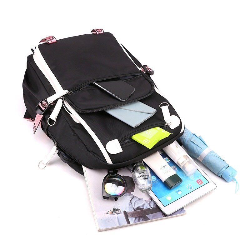 2024 New Contrast color Travel Outdoor School Bags Custom New Arrival Durable Large Capacity Campus Style Zipper Backpack