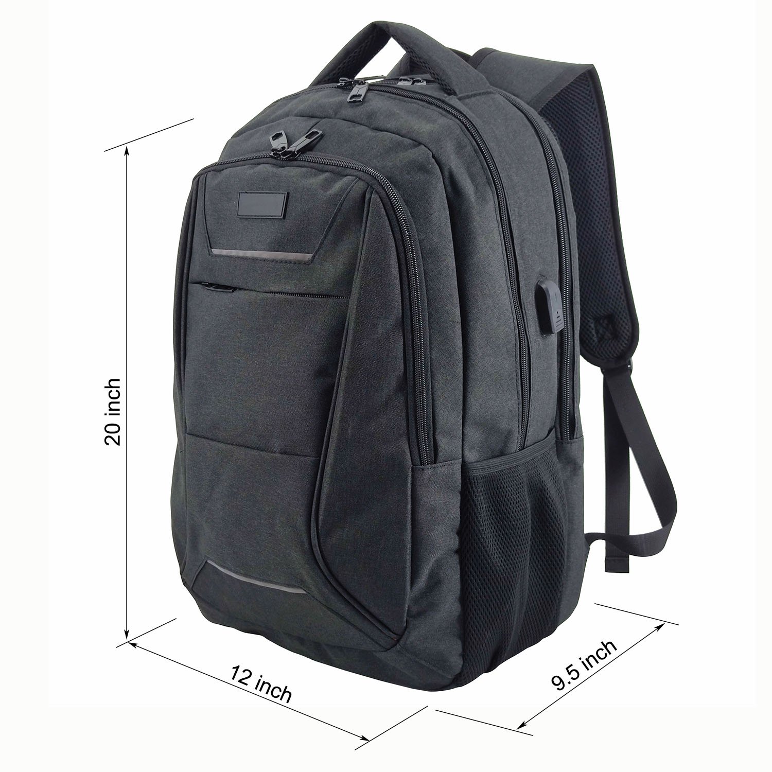 Custom laptop backpack with usb Smart Laptop Backpack Bag Large Capacity Multifunction Fashion Blue
