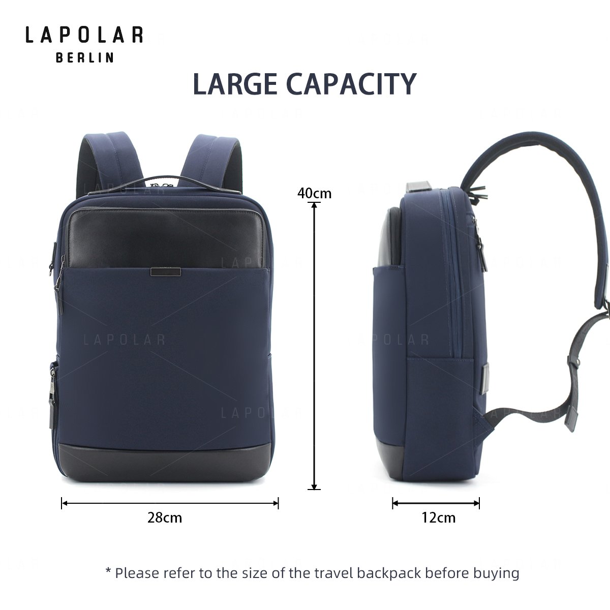 LAPOLAR OEM Fashion Laptop Business Backpack Man Travelling Laptop Backpack Large Capacity Computer Bags