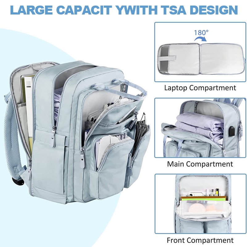 Travel smart capacity fashion computer backpack office laptop backpack usb charging with notebook interlayer backpack bags new