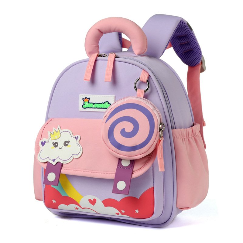 Children's new backpack kindergarten schoolbag girl cute lightweight baby ultra-light cartoon boy backpack stylish