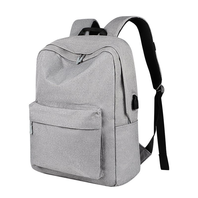 Custom Logo 15.6 Inch Laptop Backpack With Usb Charging Port Casual Simple School Backpack College Student Computer Bag