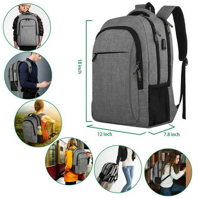 Anti-theft Bag Must-have Laptop Backpack for Travelers Comfortable and Lightweight Travel Polyester Oxford Waterproof Unisex