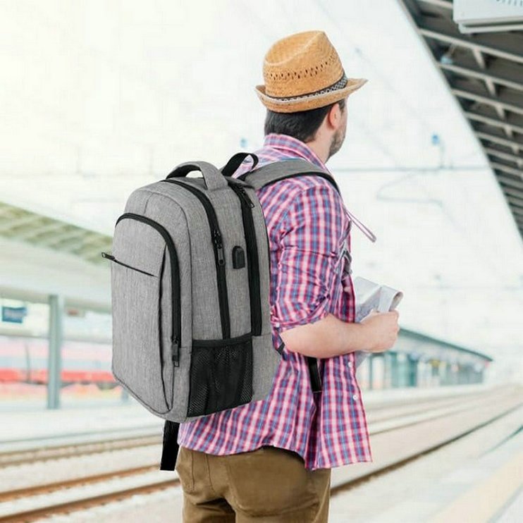 Anti-theft Bag Must-have Laptop Backpack for Travelers Comfortable and Lightweight Travel Polyester Oxford Waterproof Unisex