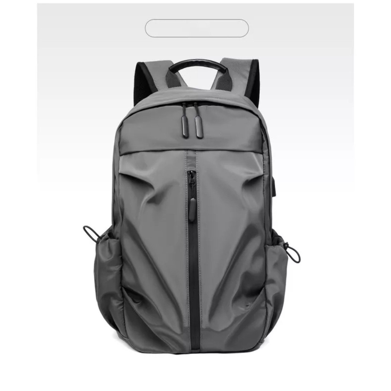 Men's Casual Backpack with Anti-Theft Feature High Quality Polyester Fabric Waterproof and Colorful Handle for Everyday Use