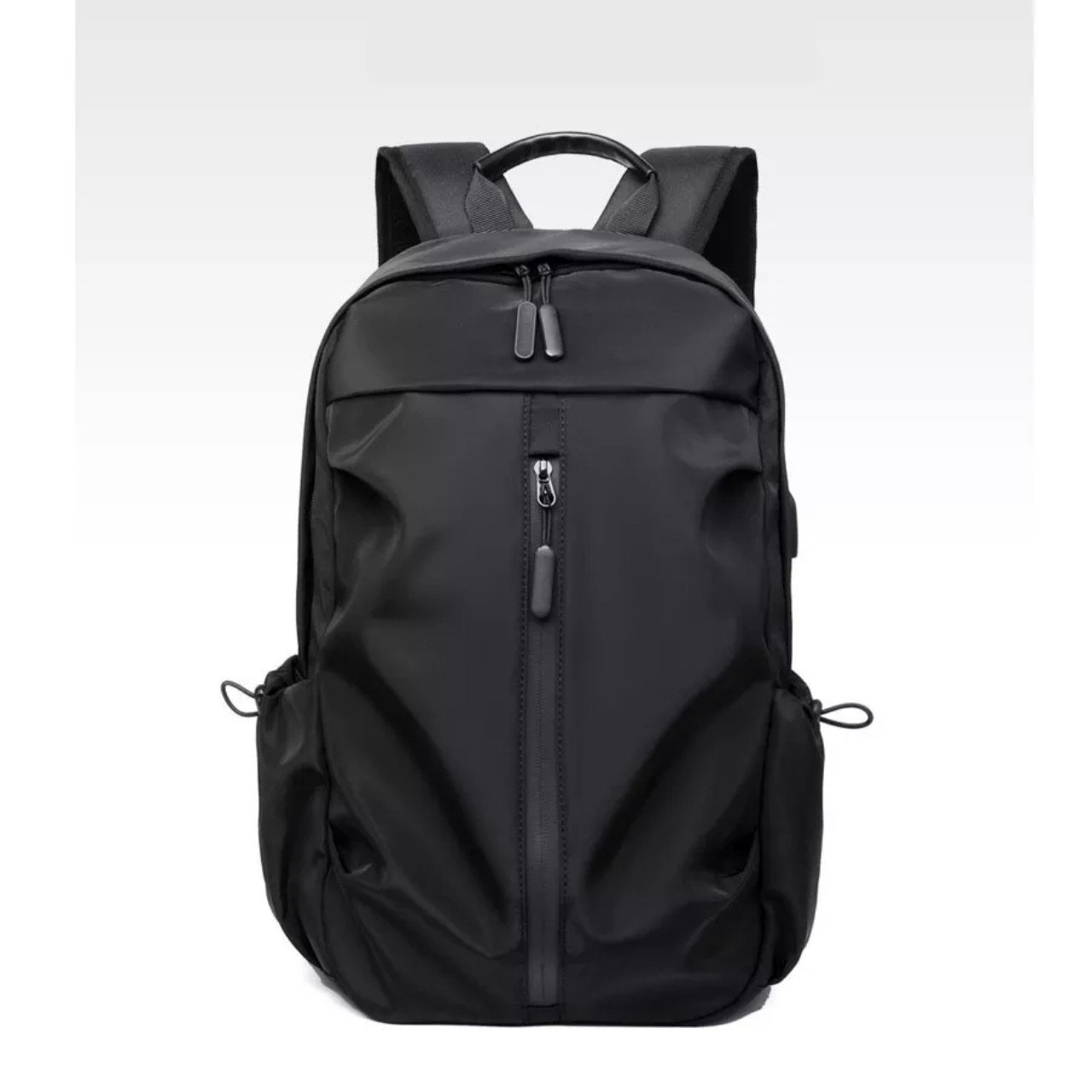 Men's Casual Backpack with Anti-Theft Feature High Quality Polyester Fabric Waterproof and Colorful Handle for Everyday Use