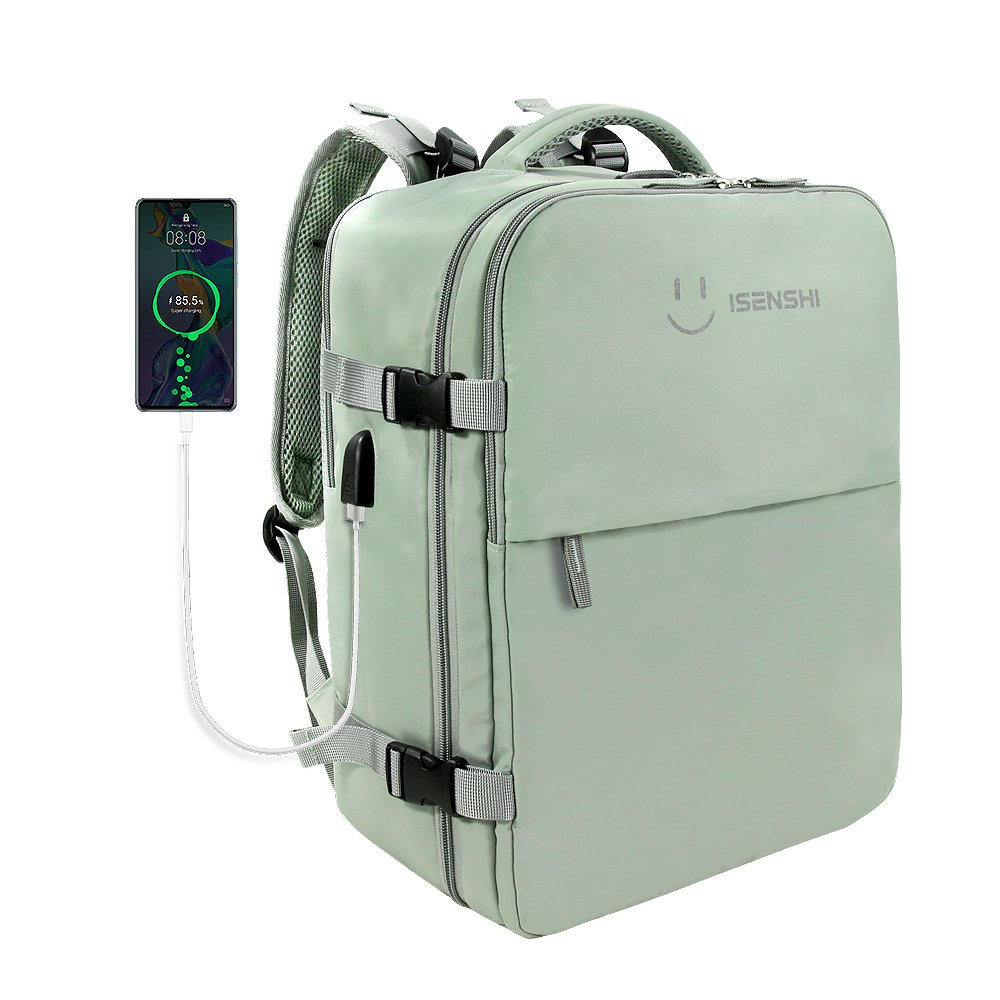 Multi-function Waterproof Outdoor Sport Rucksack Shoe Compartment Laptop Backpack With USB Charging Port