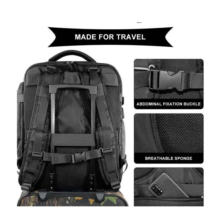 Multi-function Waterproof Outdoor Sport Rucksack Shoe Compartment Laptop Backpack With USB Charging Port