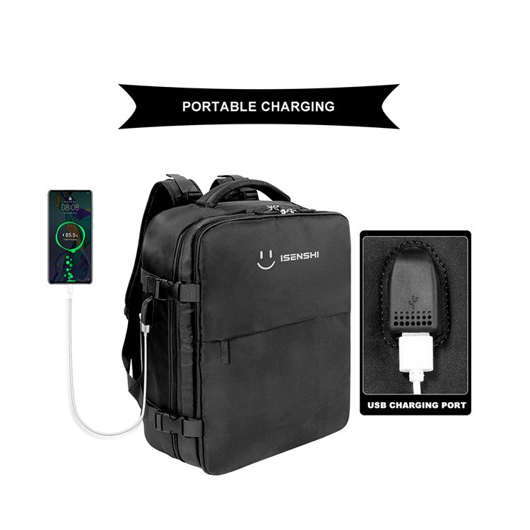 Multi-function Waterproof Outdoor Sport Rucksack Shoe Compartment Laptop Backpack With USB Charging Port