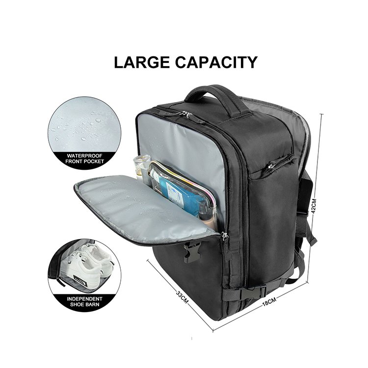 Multi-function Waterproof Outdoor Sport Rucksack Shoe Compartment Laptop Backpack With USB Charging Port