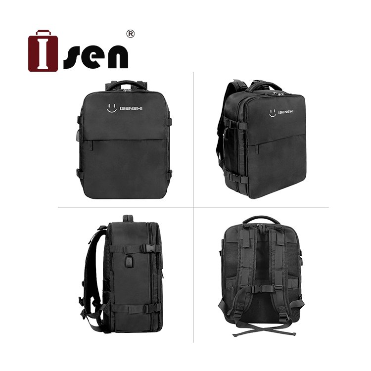 Multi-function Waterproof Outdoor Sport Rucksack Shoe Compartment Laptop Backpack With USB Charging Port
