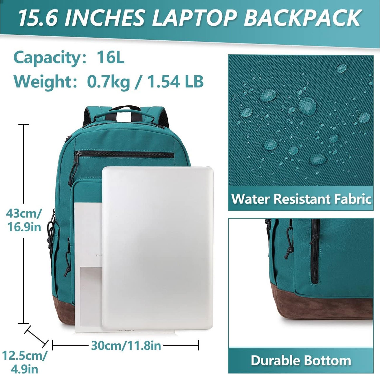 Water-resistant 15.6 Inch Laptop Bookbag for School Work Travel custom High quality College Computer Backpack for Work