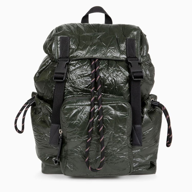 Puffy quilted backpack fashion white black women laptop backpack luxury ladies backbags with flap