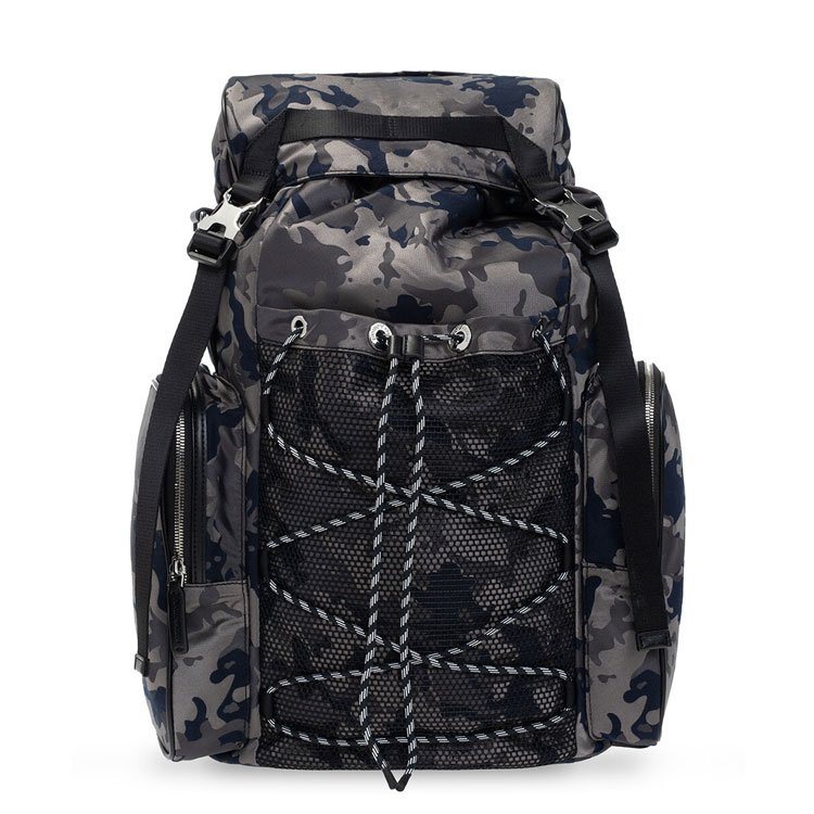 Puffy quilted backpack fashion white black women laptop backpack luxury ladies backbags with flap