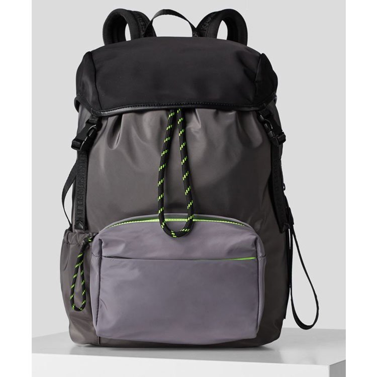 Puffy quilted backpack fashion white black women laptop backpack luxury ladies backbags with flap