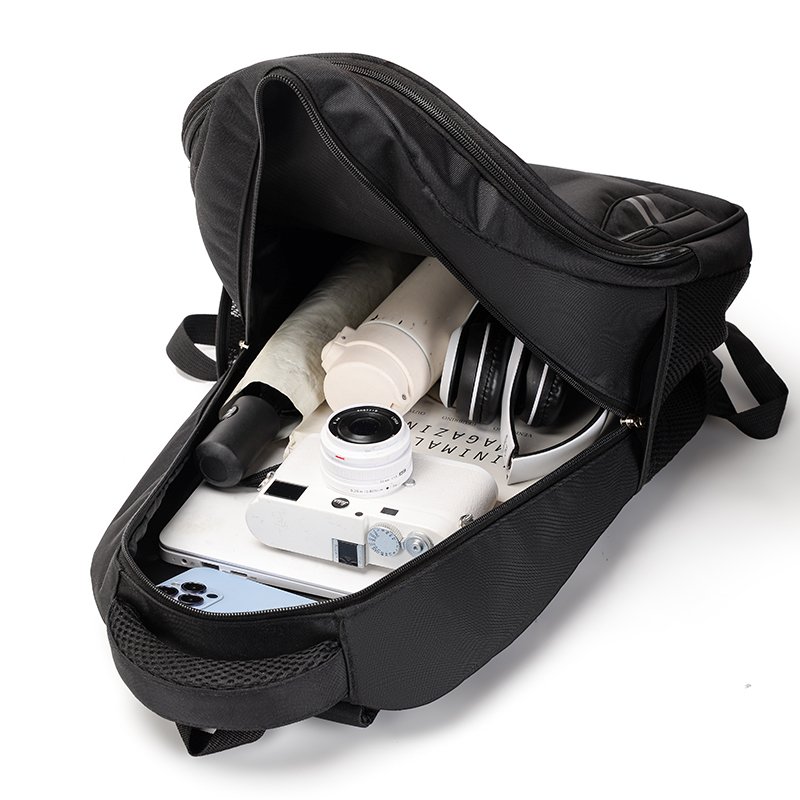 Large Capacity Waterproof Oxford Laptop Backpack Zipper Closure Custom Logo Casual Travel Daily Use Carrying Strap System School