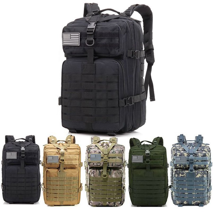 2024 New Outdoor Sport Waterproof Tactical Backpack 45l Large Capacity Durable 900d Oxford Travel Luggage Backpack For Traveling