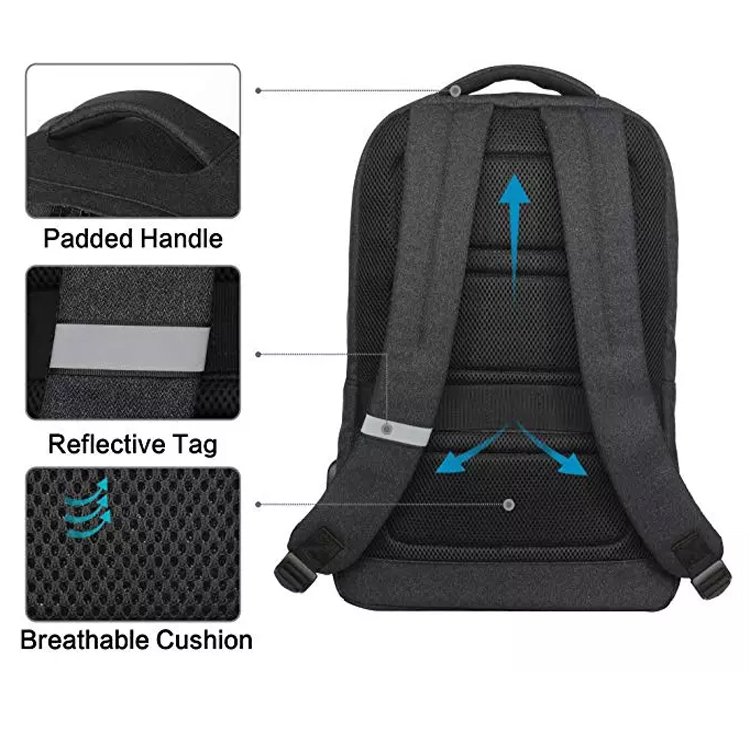 newest cool design anti theft laptop backpack bag with USB charge