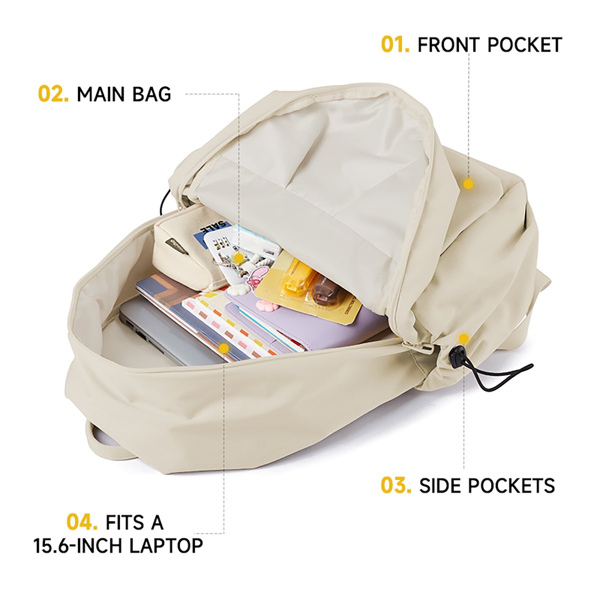 Lightweight Unisex Laptop Backpack For School Work Travel Backpack