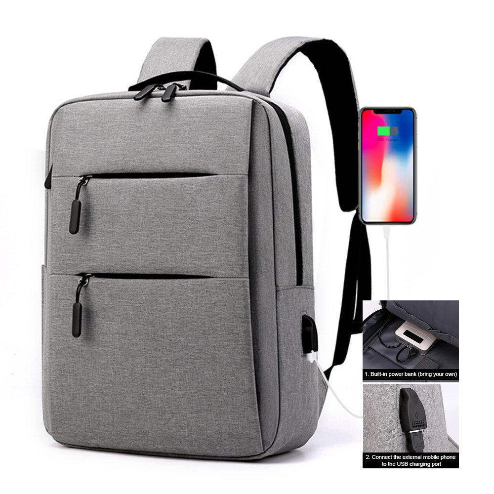 New Hot Sale Usb Business Nylon Laptop Backpack Bule Nsimple Business Casual Backpack For Backpack Laptop Waterproof