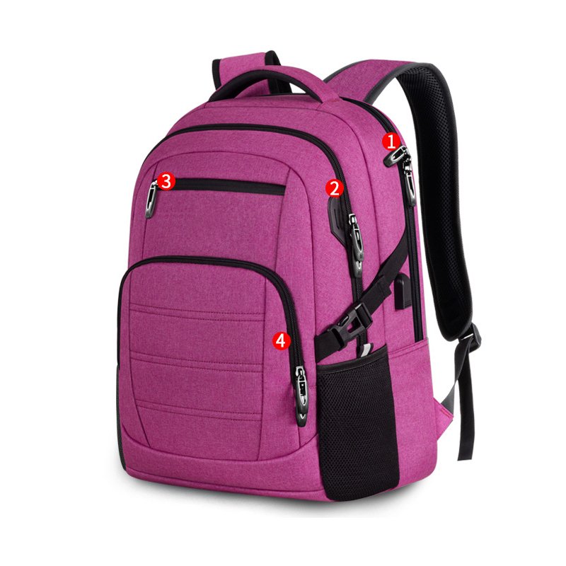 Custom laptop-rucksacke camping Carry on Backpack with usb waterproof college student school bag