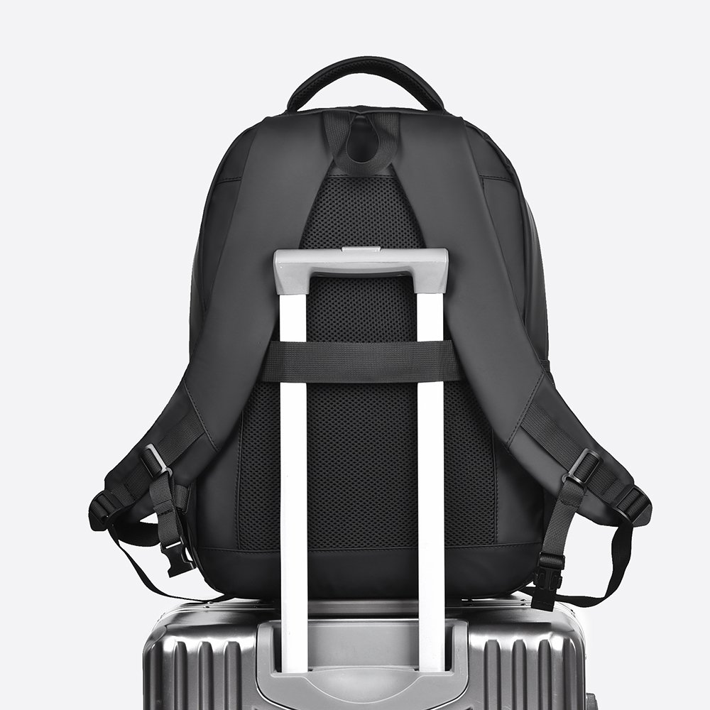 Custom Logo Business Style School Backpack Waterproof Nylon Leisure Student Laptop Bag College Men USB Charging Feature college